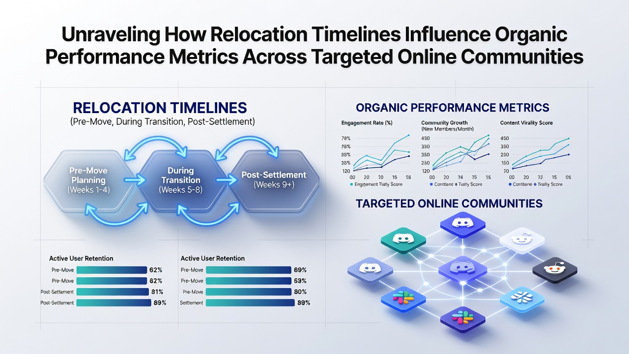 Unraveling How Relocation Timelines Influence Organic Performance Metrics Across Targeted Online Communities